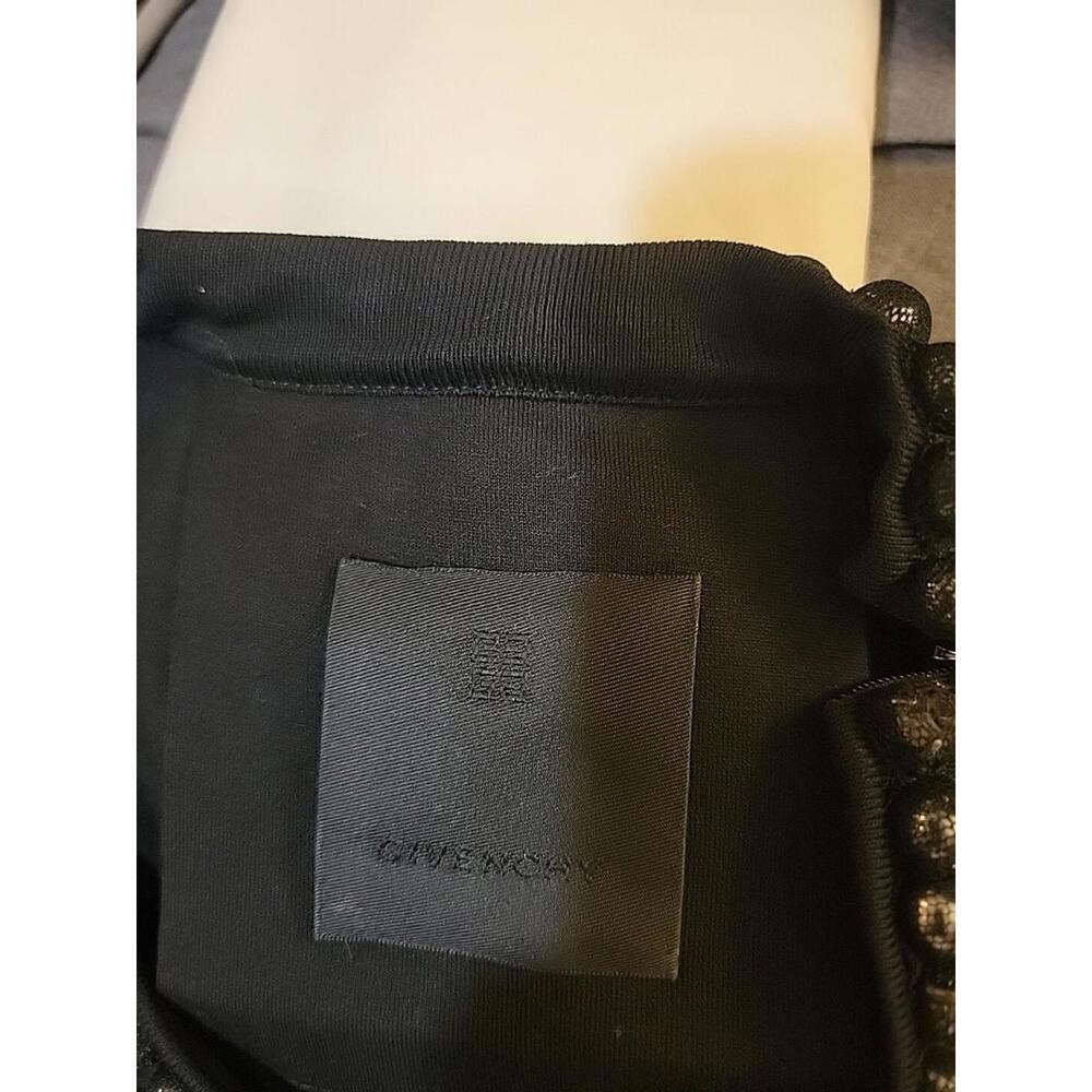 GIVENCHY  Size S Women's Black Top Blouse Witn Neck Details & Shoulder Zip #C - Picture 12 of 15